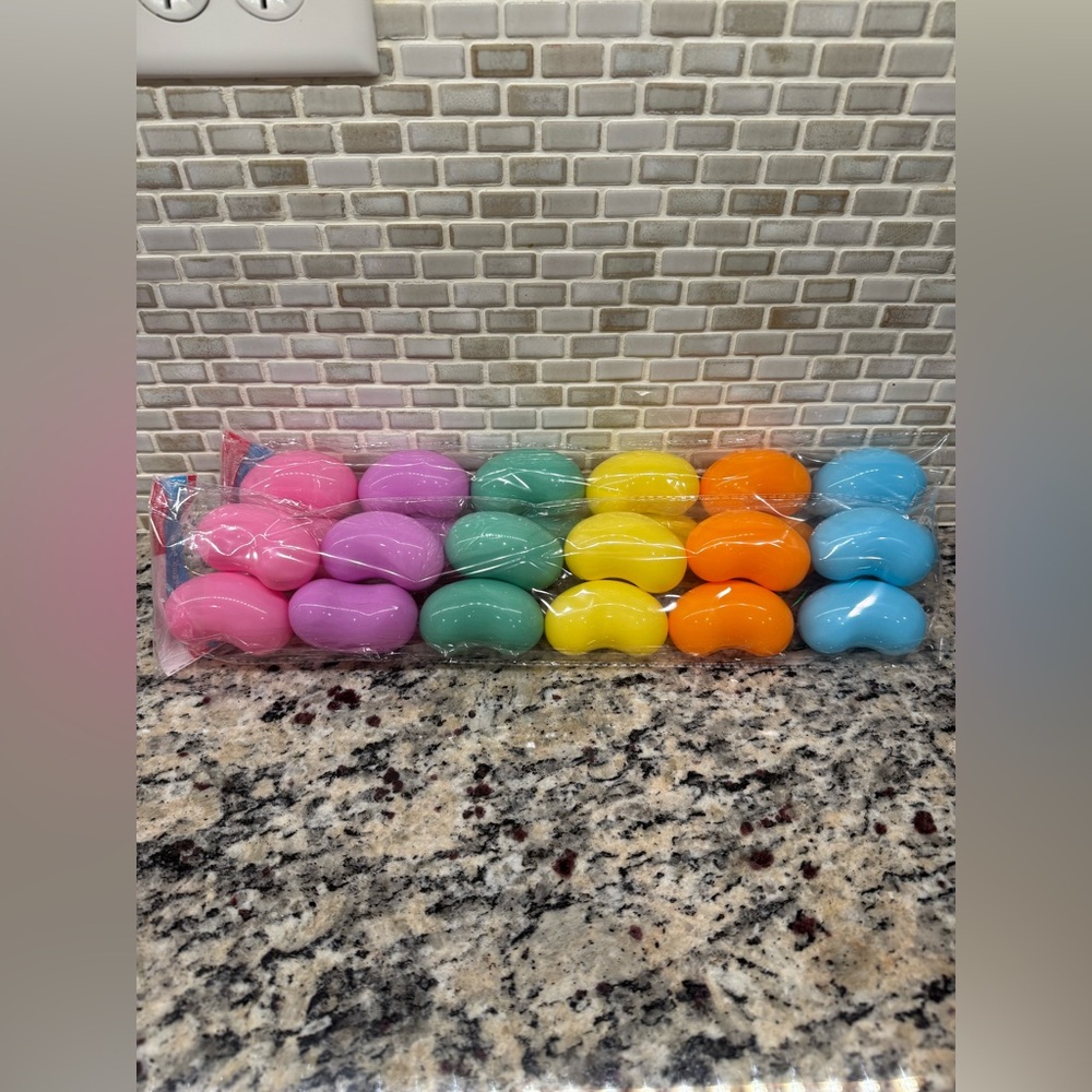 New 24 Jellybean Shaped Easter Eggs Candy Container Easter Toys Gift